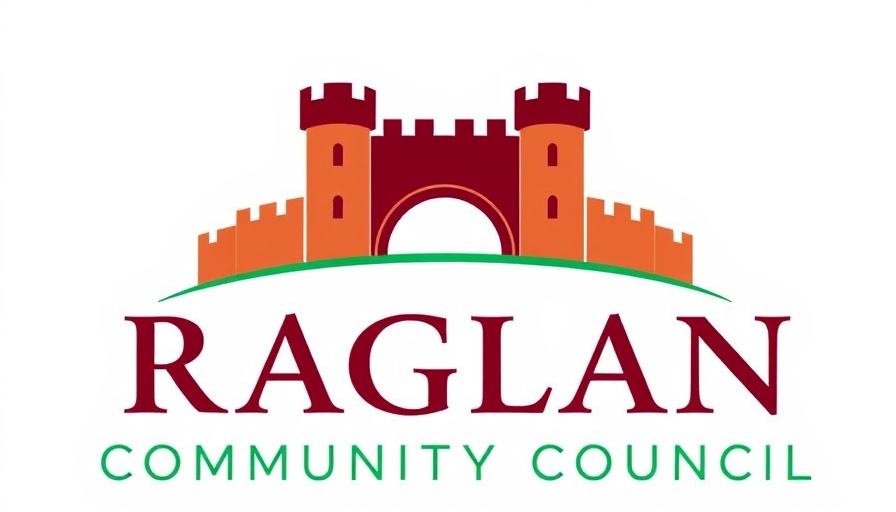 Local governance explained: Raglan Community Council logo with towers.