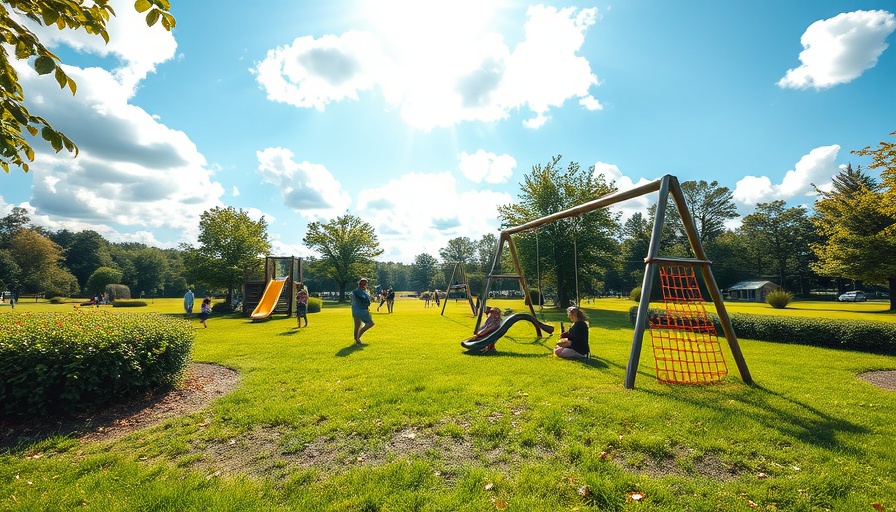 Chepstow Parks Upgrade: community enjoying an old playground.