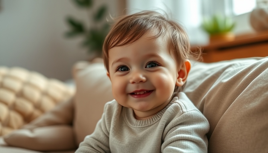 Smiling child with unique eyes for childhood eye cancer awareness.