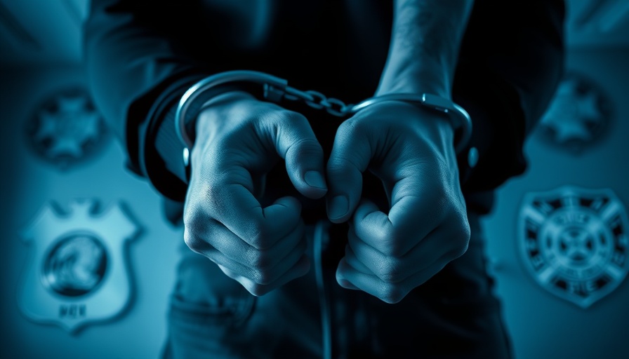 Gwent Police officer charged graphic with handcuffs.