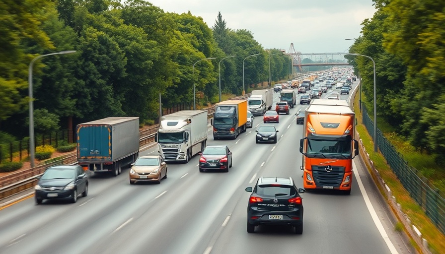 M4 congestion during rush hour with vehicles on highway.