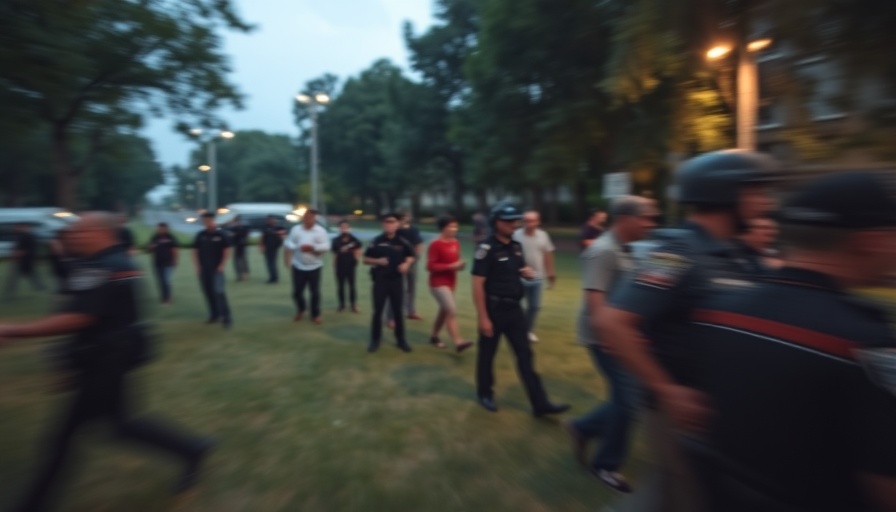 Blurry security footage involving a police incident in Wye Valley.