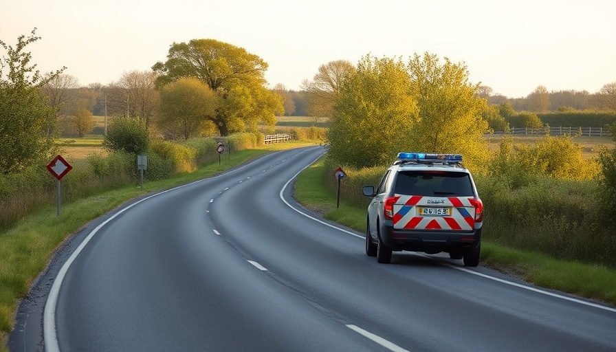 B4235 road closure news with police presence