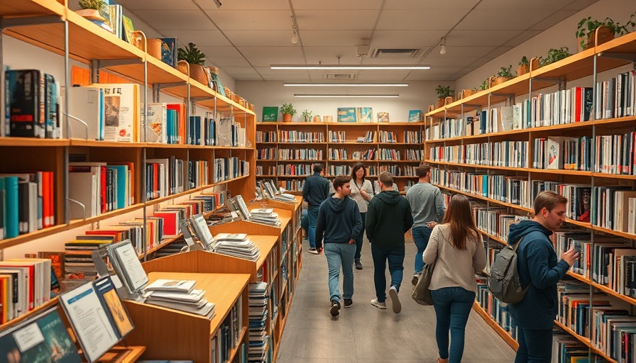 Library of Things Caldicot modern community space with books and gadgets.