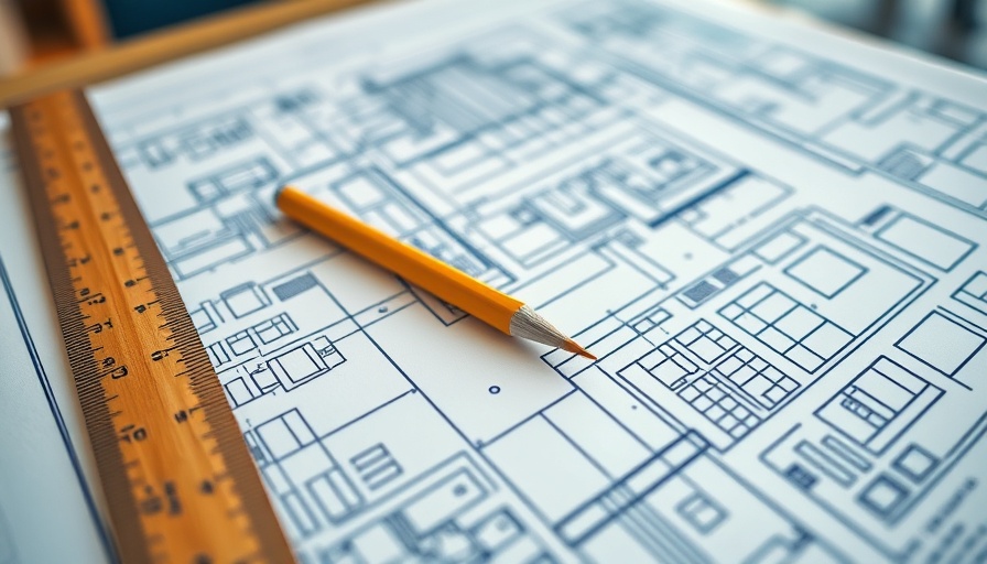 Architectural blueprint with a pencil and ruler, planning applications approved in Torfaen.
