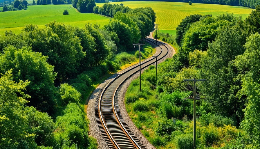 Welsh Marches line reliability: Curving railway in lush countryside.