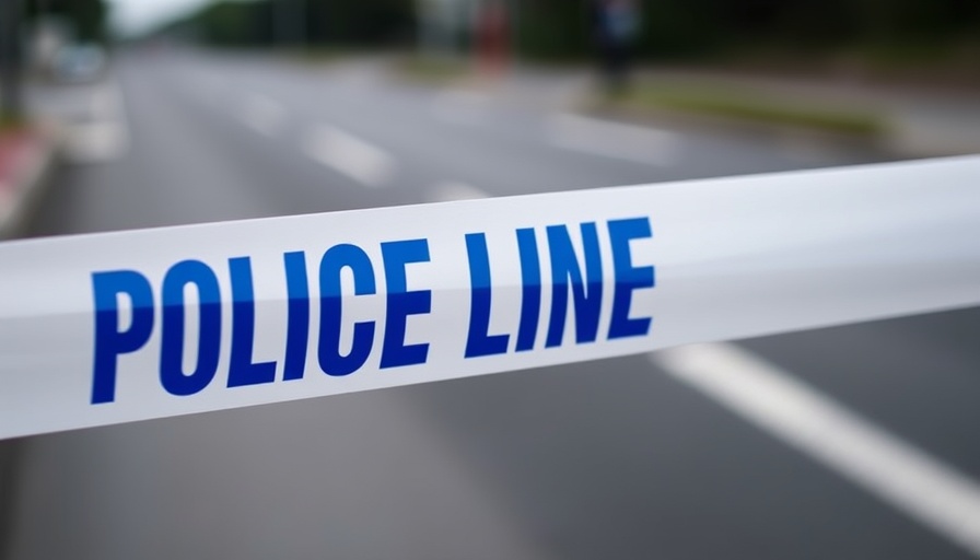 Police line tape in focus against blurred background, Deaths Involving Gwent Police.