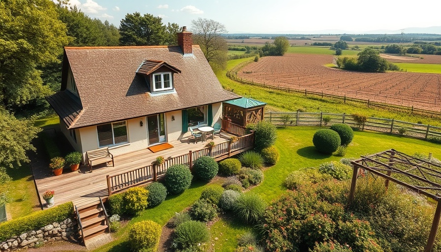 Charming four-bedroom countryside home with lush garden for sale