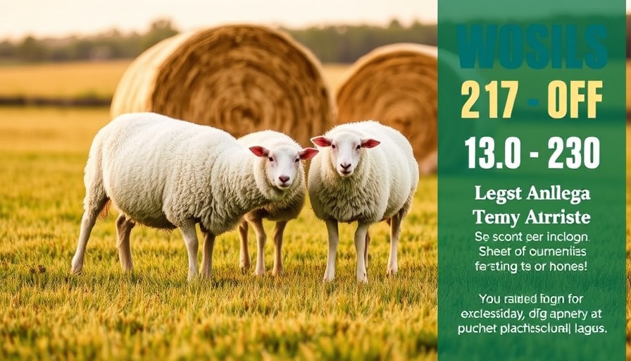 Marches Real Food & Farming event poster with sheep and hay bales.