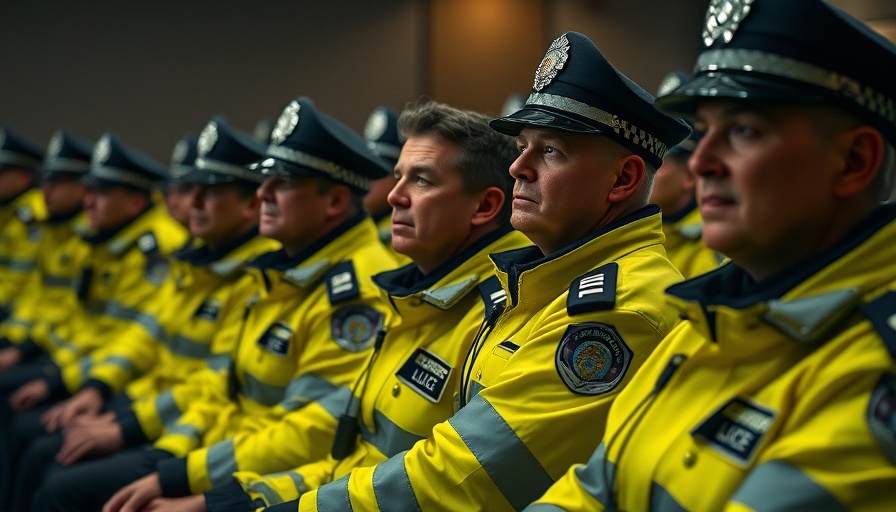 Officers in reflective gear during Newport driving offense cases.