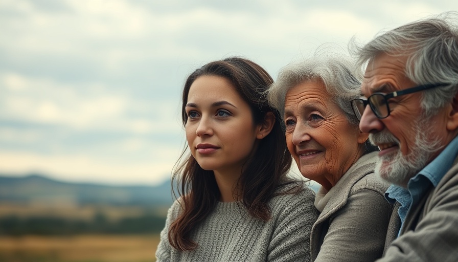 Cinematic image with three people set against a countryside backdrop, Raglan Movies September 2025.