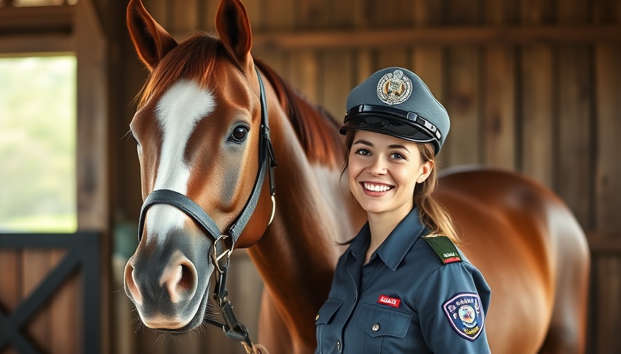 Monmouthshire County Council Animal Welfare officer with horse.