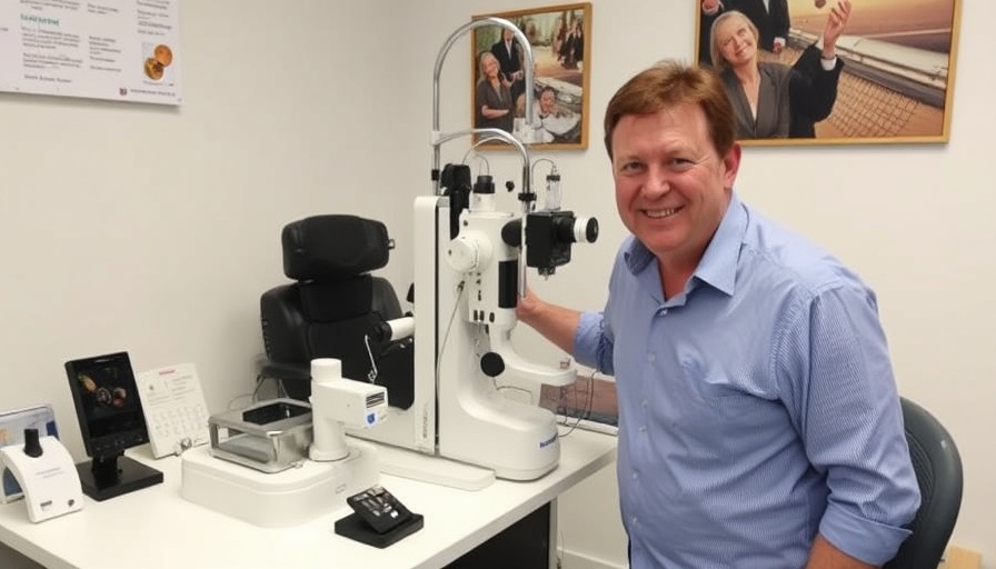 Peter Fox Gets a Glimpse of Visionary Eye Care in Chepstow