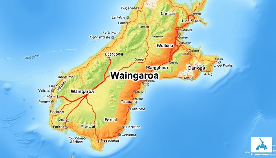 Map of Whaingaroa general ward relevant to Eloise Deller local elections.