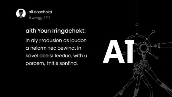 Social media post discussing AI and local business visibility improvements