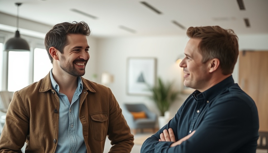 Two men in virtual talk, illustrating overcoming setbacks.