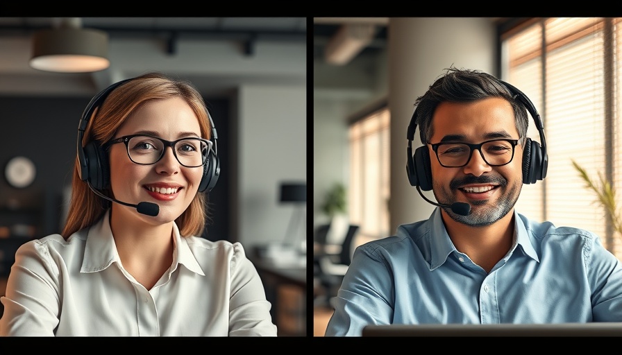 Professionals discuss land investment opportunities over video call.