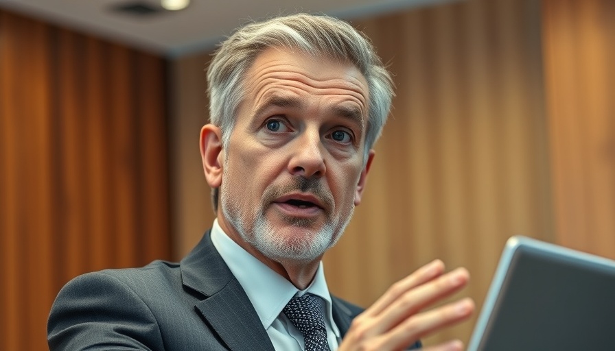 Confident businessman discussing qualities of a real estate pro.