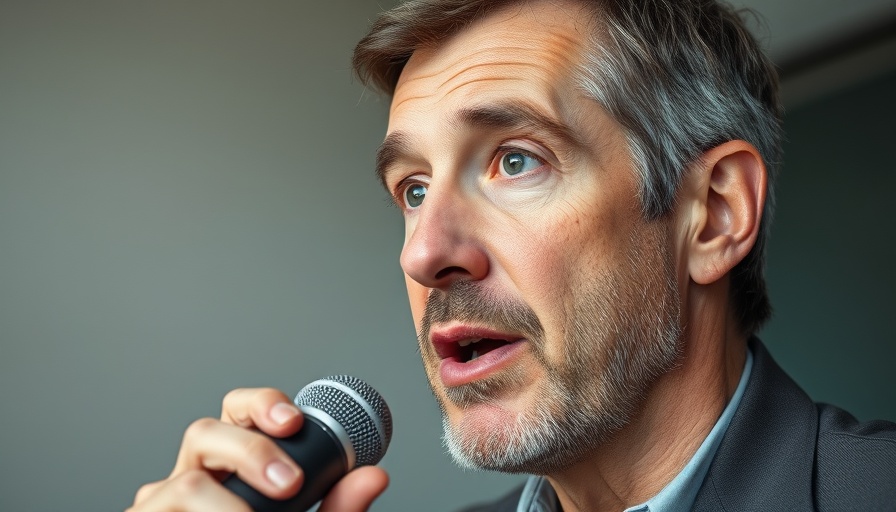 Middle-aged man discusses trust options for couples, focused, indoor setting.