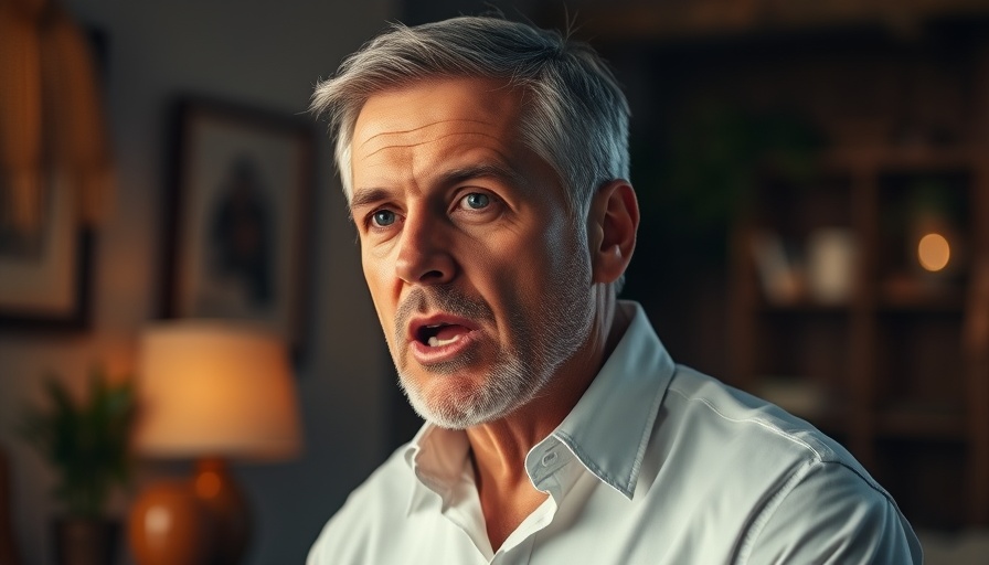 Middle-aged man discussing Solo 401(k) qualifications indoors.