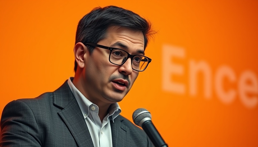 Confident speaker discusses Separation Season on camera.