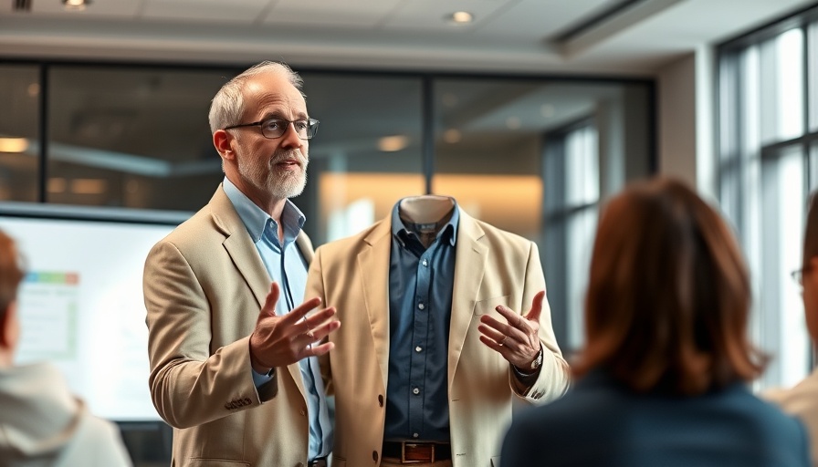 Man presenting on wealthy investors in rental properties