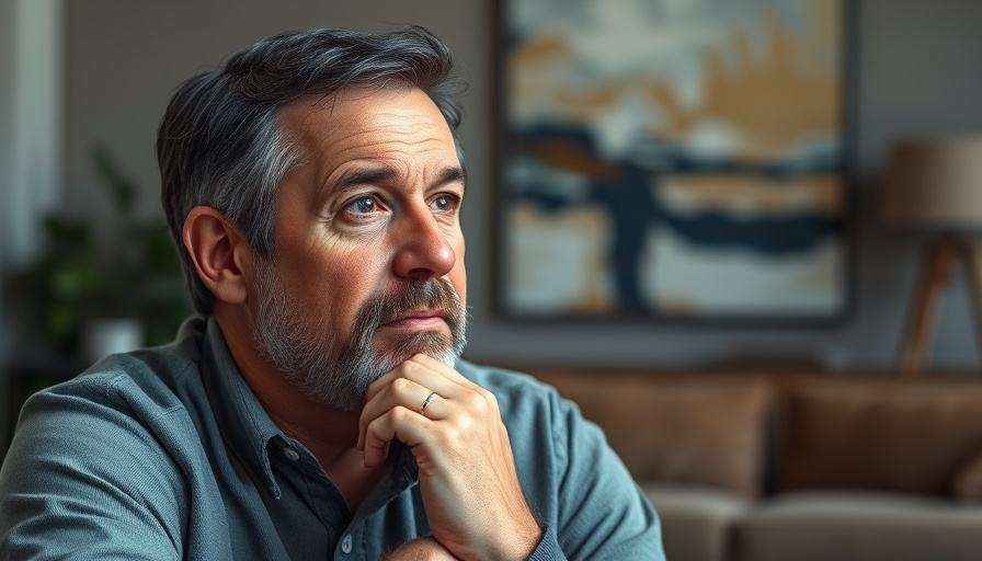 Middle-aged man discussing solo 401k myths in a cozy setting.