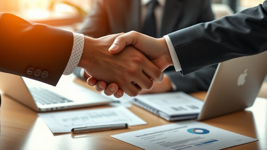 Handshake symbolizing Fathom Acquires START Real Estate deal.