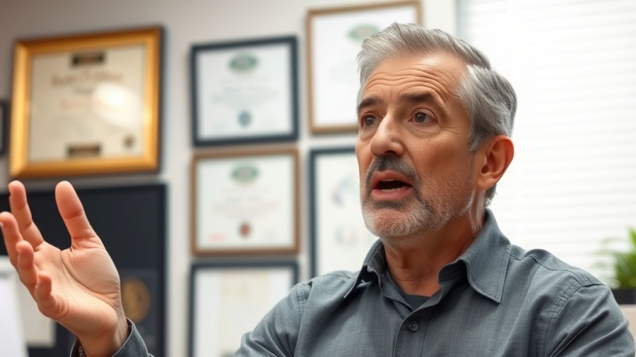 Trusting Your CPA: Man expressing trust in a professional setting.