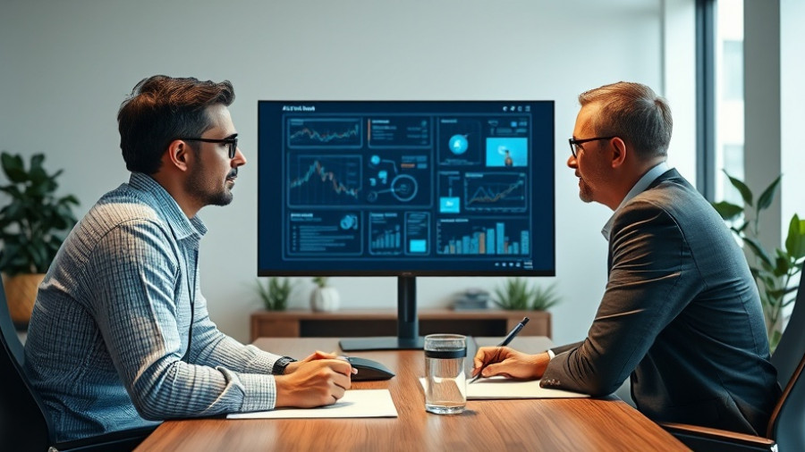 Professionals discussing AI in underwriting for commercial real estate.