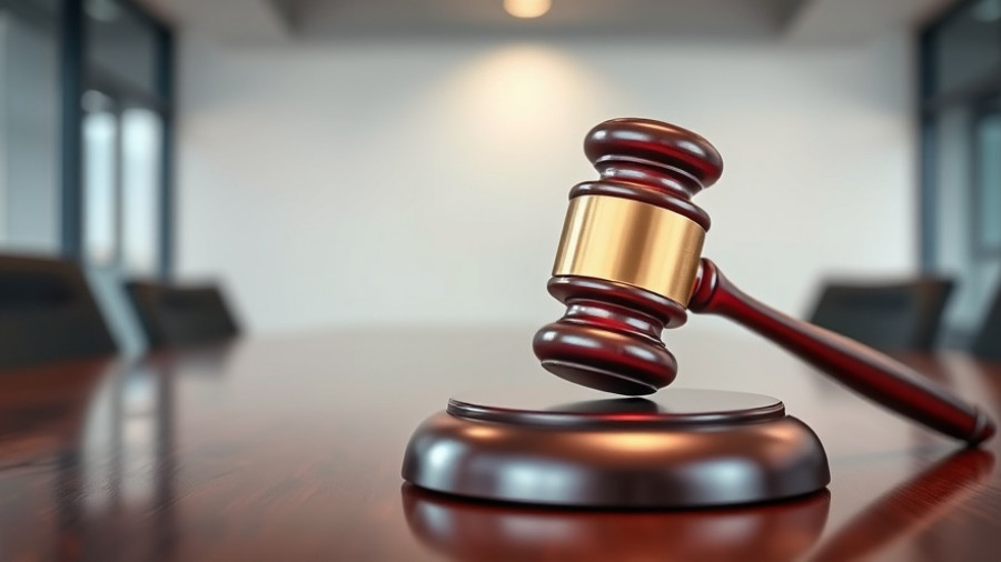 CRMLS Lawsuit Against Homes.com and CoStar - Judge's gavel in a legal setting.