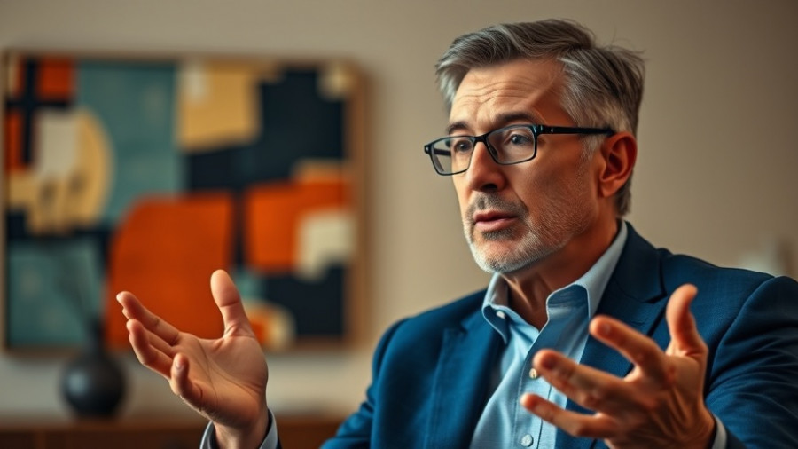 Confident advisor discussing cash flow from rentals in an IRA.