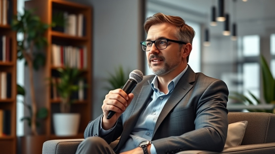 Presenter in office discussing Investment in Deal Flow Strategies.