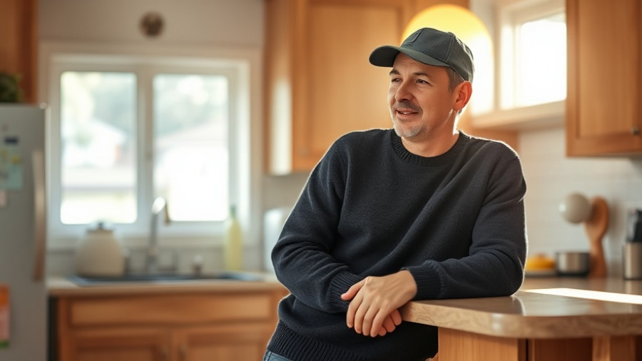 Casual man discussing in a kitchen, related to real estate investing trends.