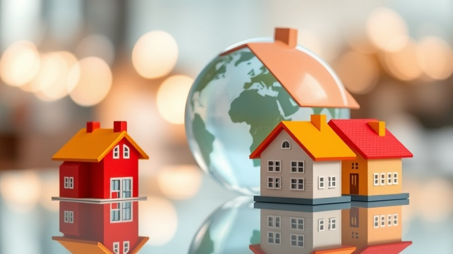 Miniature houses and globe depicting rent affordability in Salt Lake City.