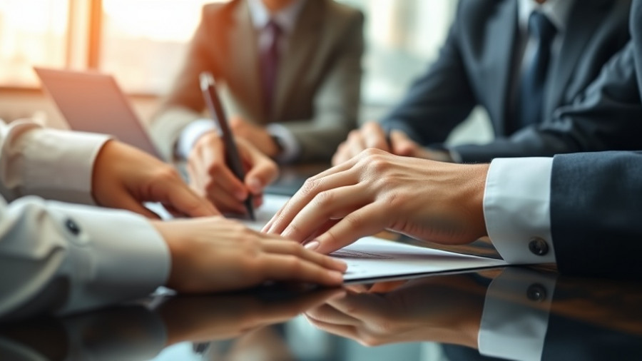 Hands discussing a contract, showing how to convince a seller to accept your offer.