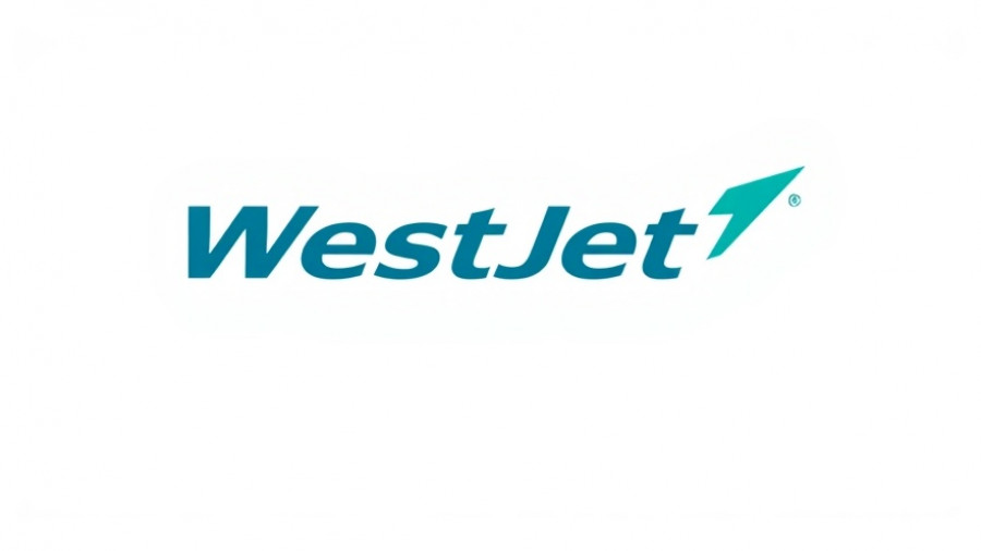 WestJet logo on a white background, branding focus.