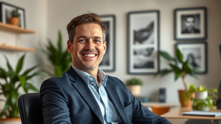 Man in home office discussing recession risks and market signals.