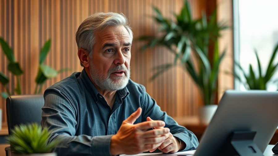 Wyoming LLC tax hack discussion by a focused man with a microphone.