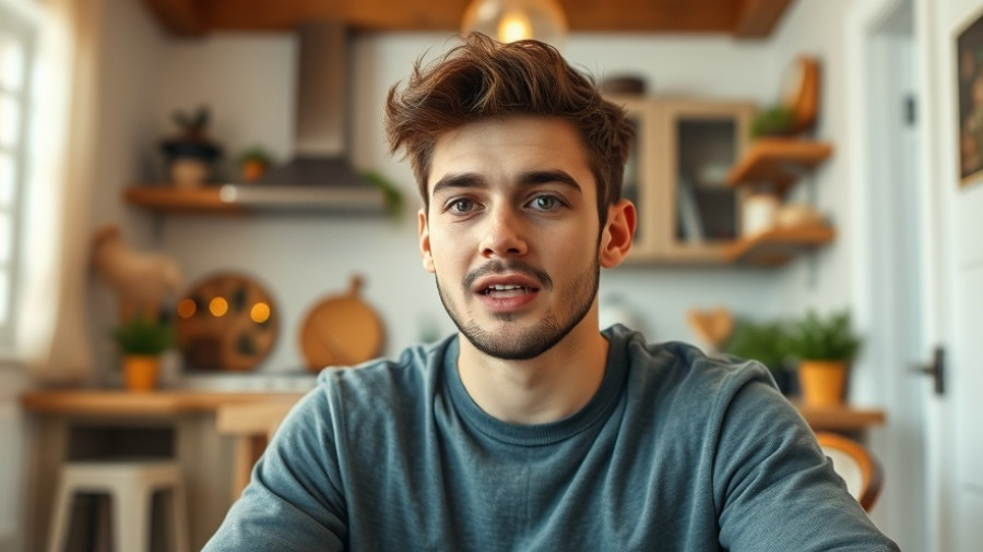 Young man speaking in cozy kitchen, Airbnb Hosts Stop Losing Money