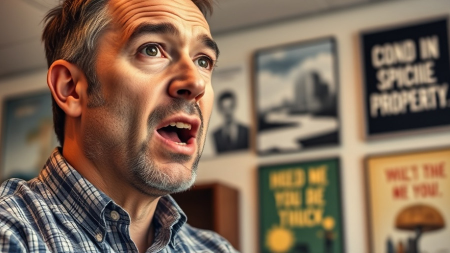 Man discussing deal property management, building financial freedom.