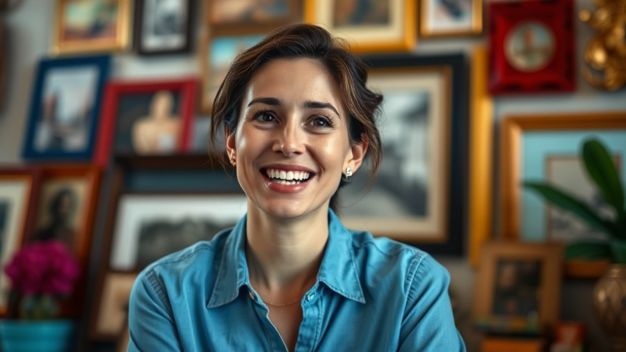 Smiling woman discussing how success and results require time.