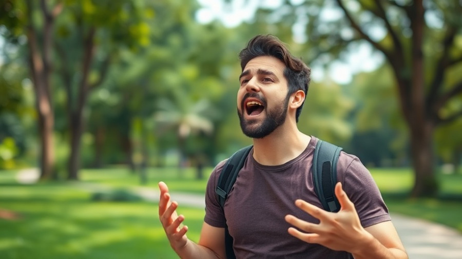 Airbnb Success Lessons: Energetic man speaking outdoors.