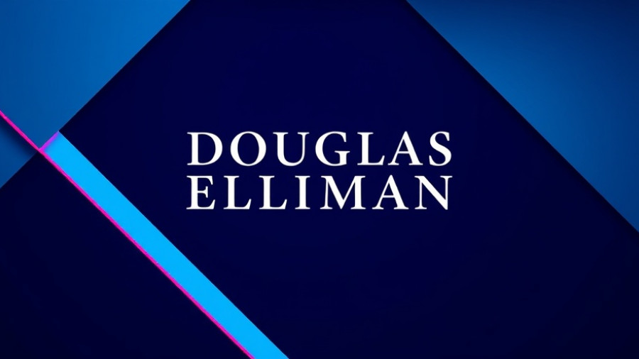 Douglas Elliman Q3 Revenue Growth modern geometric logo design