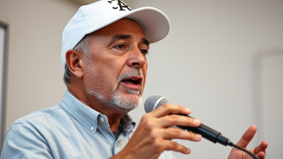 Middle-aged man discussing millionaire success strategies.