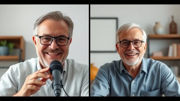 Two men discussing multifamily real estate market insights in a video call.