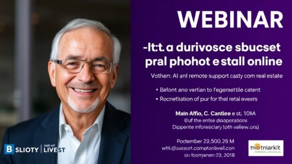 Webinar on AI and Remote Support in Real Estate featuring speaker Gary Prado.