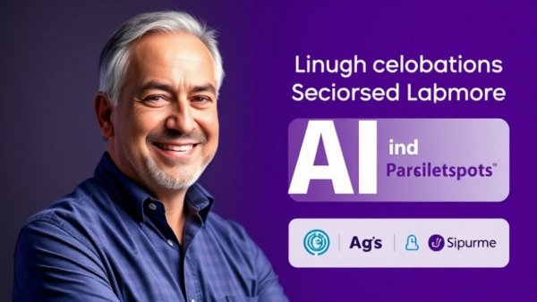 AI and remote support in real estate promotional banner.