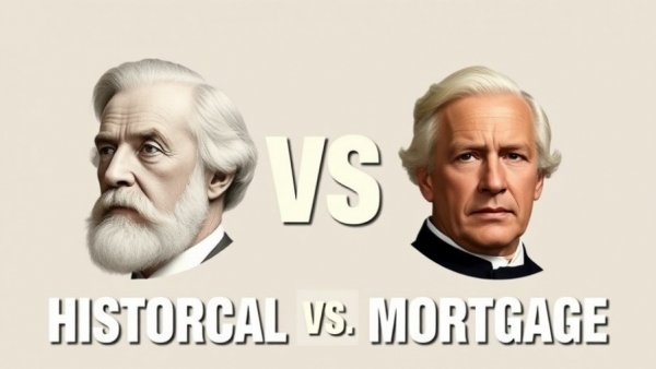 Graphic comparison of historical figures with 50-year mortgage proposal focus.
