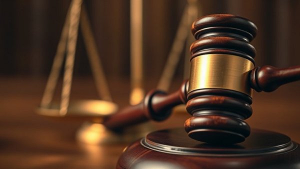 Gavel symbolizing NAR class action lawsuit ruling in a courtroom setting.